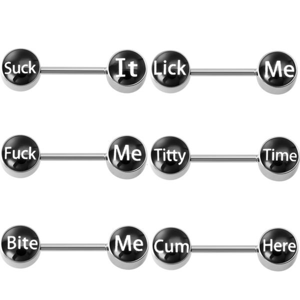 

pairs of rings optional letter set combination stainless steel puncture jewelry