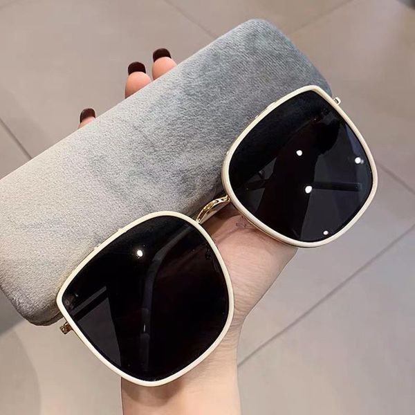 

sunglasses fashion oversized designer vintage women big frame sun glasses female uv400 shades eyewear, White;black