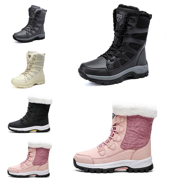 

designer women snows boots fashion winter boot classic mini ankle short ladies girls womens booties chestnut navy blue outdoor, Black