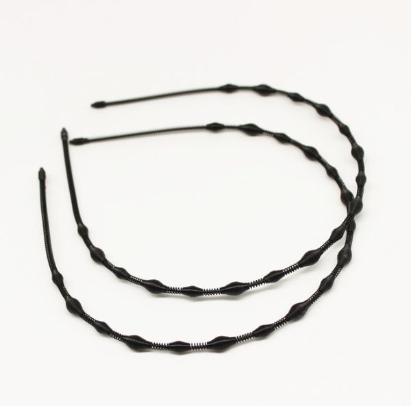 

european and american alloy hair hoops sports style men's head headbands, Silver