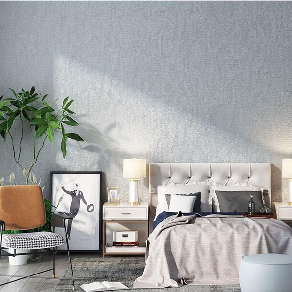 

wallpapers plain solid color gray linen japanese wallpaper modern minimalist bedroom living room dining nordic style ins