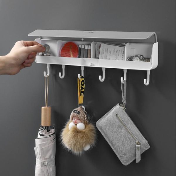 

hooks & rails door hook hole wall hanging clothes hanger bedroom storage rack hat