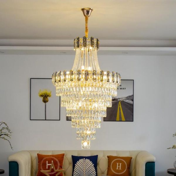 

chandeliers postmodern luxury gold crystal chandelier fixtures nordic lustre moderne suspension luminaire led living room dining lighting