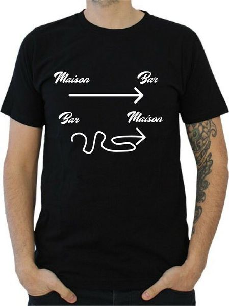 

mens t-shirt the favourite drink bar-bar home house, White;black