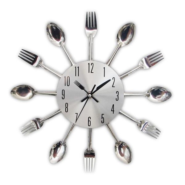 

wall clocks 3d modern kitchen metal clock