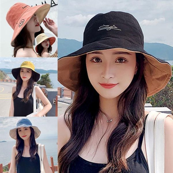 

women summer sun hat sweet daisy flower embroidery wide brim uv protection visor hats, Blue;gray