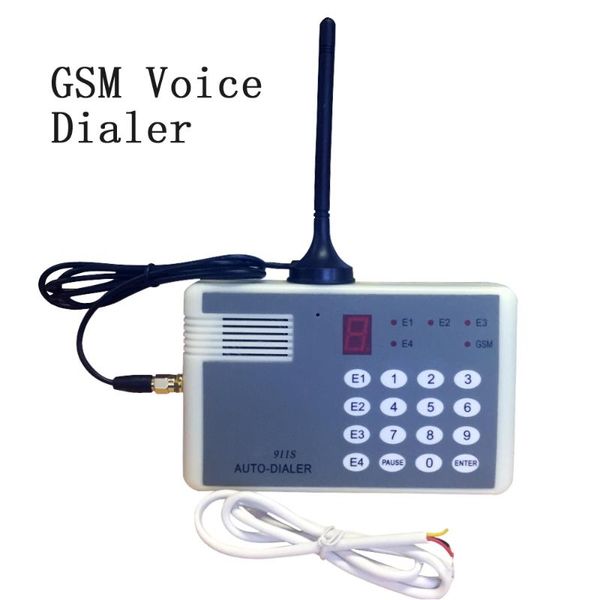 

voice dialer sim card 850/900/1800/1900mhz emergency call terminal use alarm system smart home pir smoke detector systems