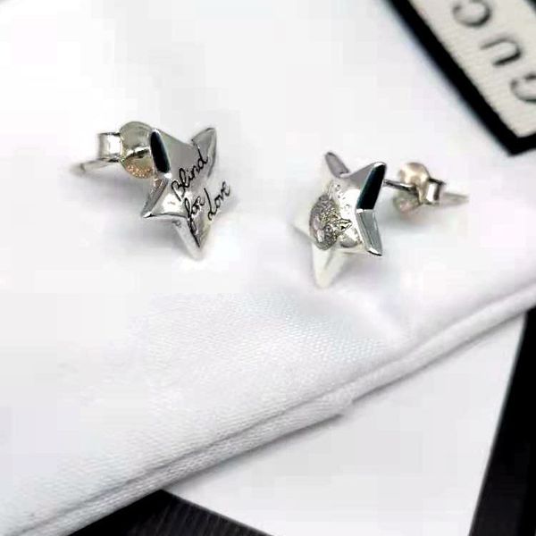 

g925 fashion star earrings for lovers, Silver