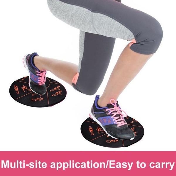

2pcs fitness gliding discs nylon cloth gym core exercise workout yoga slider disc sliding plate tool accessories
