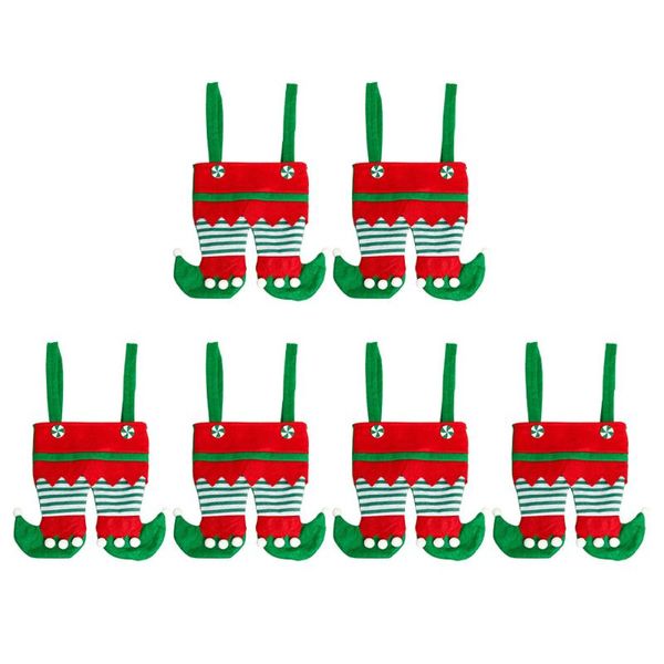 

gift wrap 6pcs christmas candy storage bag chic party pouch portable