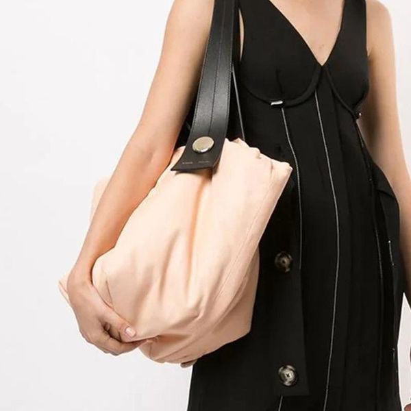 

evening bags simple large-capacity shoulder bag stitching tote handbags filled with soft fashion in autumn and winter casual