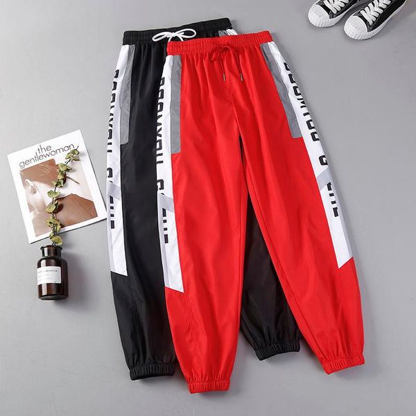 

women's pants & capris joggers women sweatpants quick dry fashion loose high waist harem hip-hop harajuku streetwear trousers for femal, Black;white
