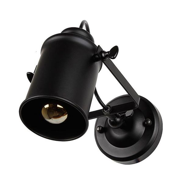 

wall lamp vintage black metal shade light fixtures lampara de pared fixture applique murale led wandlamp