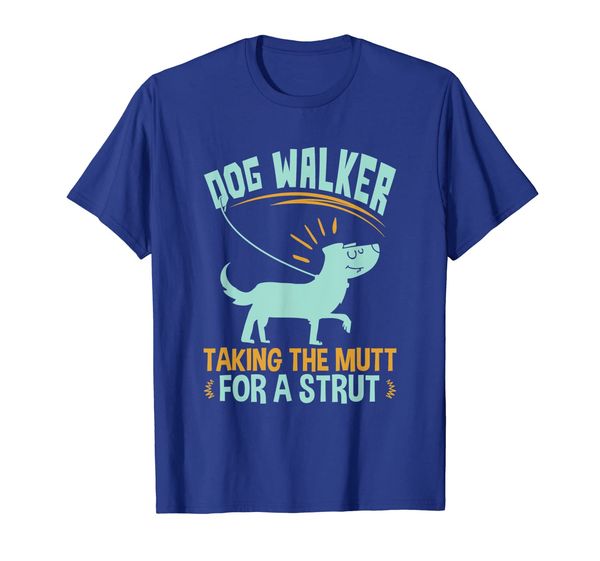 

taking the mutt for a strut - dog walker t-shirt, White;black