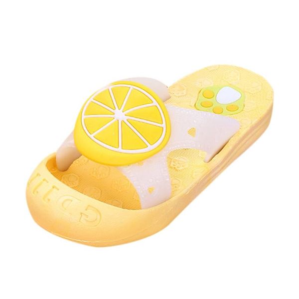 

slipper shoes kids 2021 children infant baby girls boys cute fruit beach sandals slippers, Black;grey