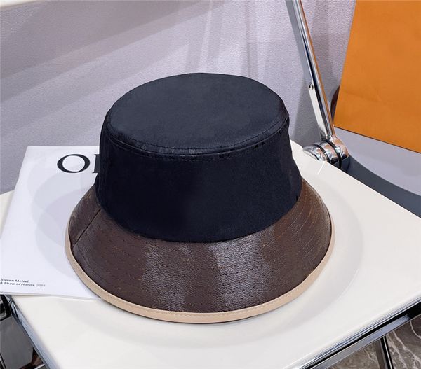 

High Quality Spring And Autumn Fisherman Hats Brand Print Fashion Women Designers Bucket Hat Fitted Hat Baseball Cap, Pack box