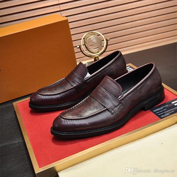 

men's shoes brand genuine leather casual driving oxfords flats shoes mens loafers moccasins italian shoes for men 38-44, Black