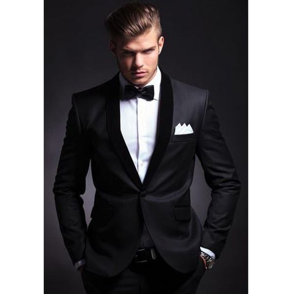 

men's suits & blazers fashion suit slim fit latest coat pant design wedding party blazer groom tuxedos costume homme (jacket+pants, White;black