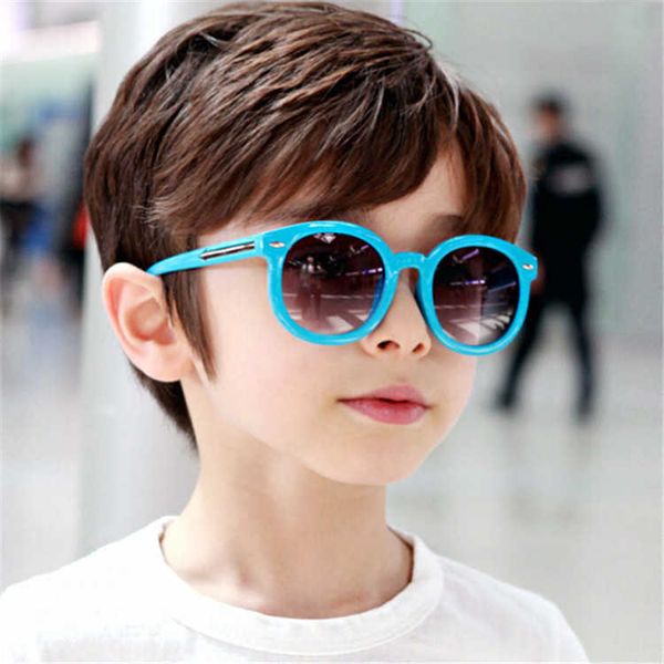 

korean fashion children sunglasses boys girls anti ultraviolet glasses baby, Blue