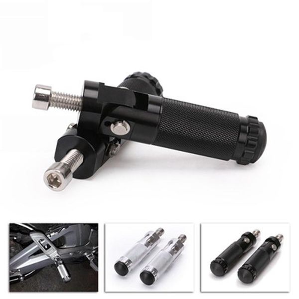 

pedals universal aluminum motorcycle footrest 8mm bolt round pedal folding foot