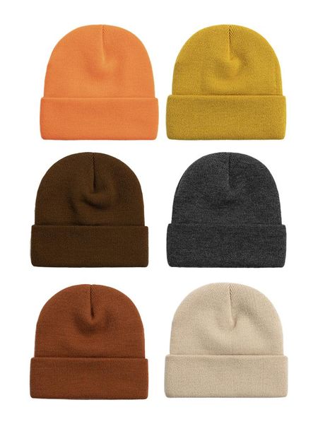 

cycling caps & masks winter beanie hat thermal polar fleece soft warm fashionable stocking knitted cap snow skiing running sports for men wo, Black