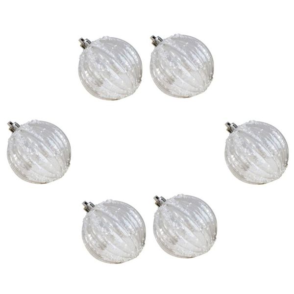

party decoration 6pcs shatterproof shiny christmas balls ornaments decorative tree hanging