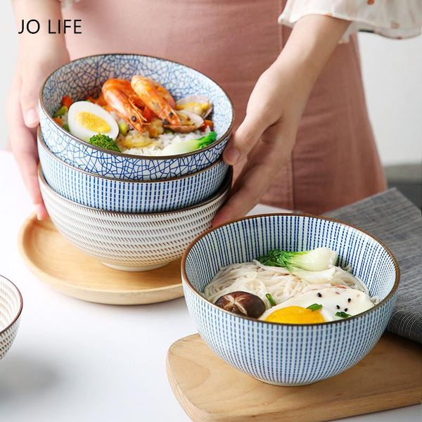 

bowls jo life japanese style ceramic bowl 4.5inch/6inch kitchen dinnerware simple noodles rice soup