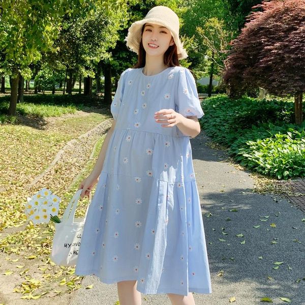 

maternity dresses dress breastfeeding set summer large size top, White