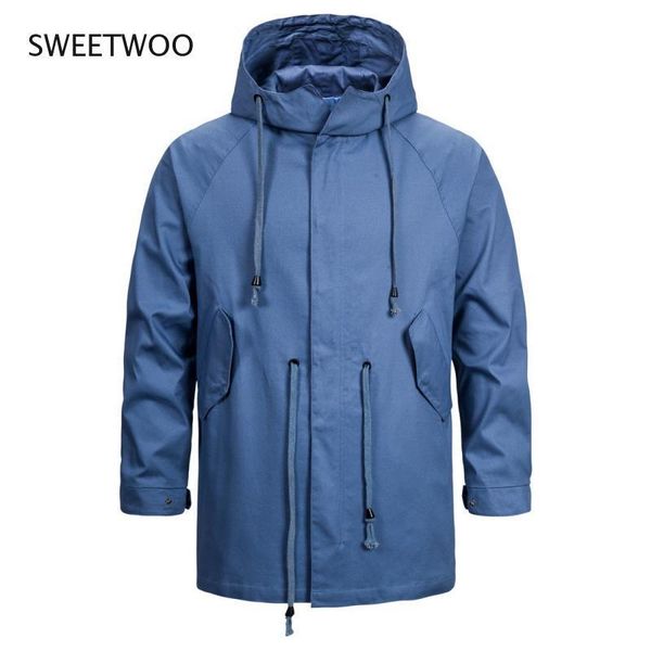 

spring 2021 men's coat solid color zipper stand collar hooded clothing jacket vests, Black;white