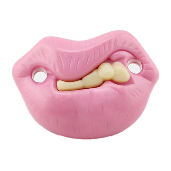 

pacifiers# funny baby pacifier big mouth pink lips and buck teeth silicone nipple cute soother ugly fo sale