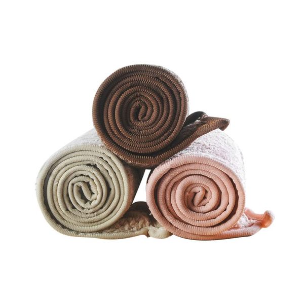 

3pcs thicken hair drying towel caps practical water absorption hat bath for home bathroom (beige + brown +) shower
