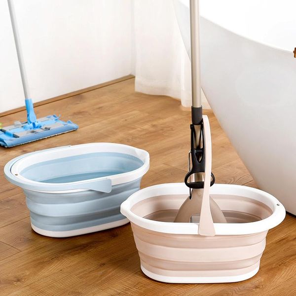 

buckets plastic wall mounted portable folding bucket mop car outdoor