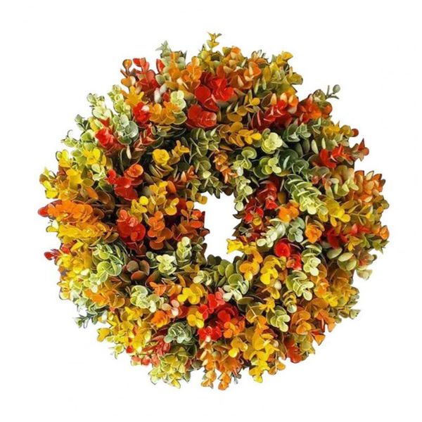 

decorative flowers & wreaths xmas decoration artificial colorful imitative plastic fine fake leaves door ornaments pography props for christ