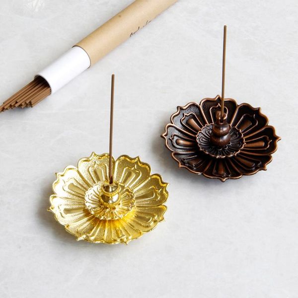 

fragrance lamps pure copper lotus incense burner portable stick holder