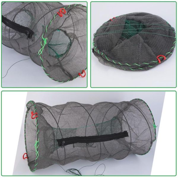 

fishing accessories 30 x 60cm traps crab crayfish lobster catcher pot trap fish net eel prawn shrimp live bait