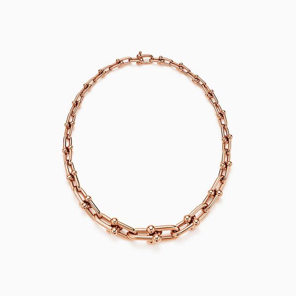 

chains chainsff luokey women's choker necklace gold color gradual change chain chunky punk fashion hip hop jewelry, Silver