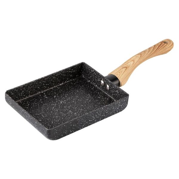 

pans omelette pan pancake mini frying japanese style non stick easy clean cooking tools flat base tamagoyaki rectangle home kitchen