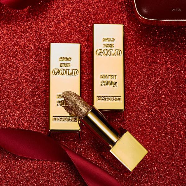 

makeup lipsticks gold velvet matte waterproof lipstick lip sticks cosmetic easy to wear gloss1