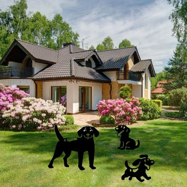 

dog yard garden decorative stake acrylic chicken sign hollow outoster animal rooster art decoration for yar an decorations