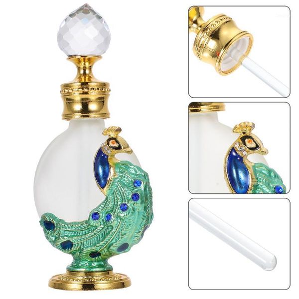 

storage bottles & jars 1pc essential oil container perfume dropper bottle grass