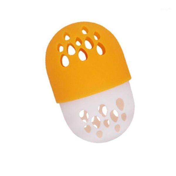 

makeup elastic puff holder anti fall drying case heat resistant silicone soft stand shape portable travel easy use1