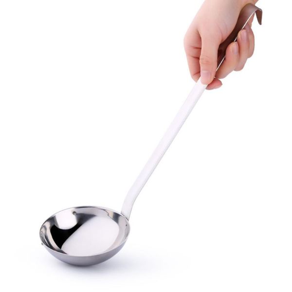 

spoons stainless steel kitchen cooking utensils 2 in 1 creative soup spoon colander dinnerware accessories