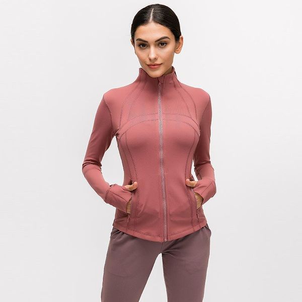

yoga outfits women running jacket long sleeve gym training fitness shirts sport coats shirt sweatshirt ladies, White;red