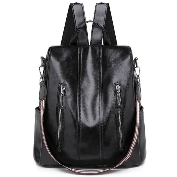 

backpack casual anti-theft fashion wild outdoor pu waterproof travel