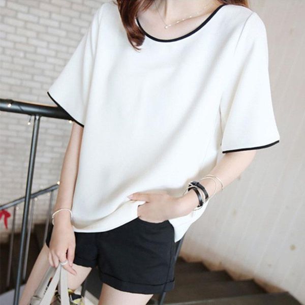 

women's t-shirt summer loose large short-sleeved korean version comfortable and versatile 2021 em*, White