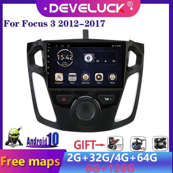 

car video 2 din android 10 radio multimedia player navigation gps for focus 3 salon 2012-2021 2din auto stereo screen