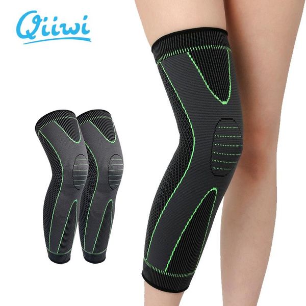 

dr.qiiwi elastic lengthen stripe sports knee brace cycling running workout gym pad support warm sleeve elbow & pads, Black;gray