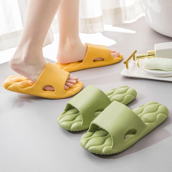 

slippers eva women's home bathroom bathing massage mute deodorant living room thick bottom wholesale, Black