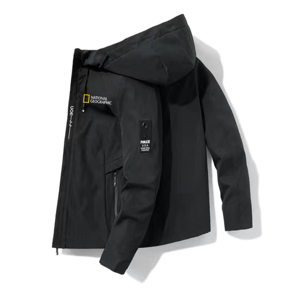 

men's jackets clothing outdoor camping hiking jacket 2021 breathable waterproof hoodie windbreaker adventure suit, Black;brown