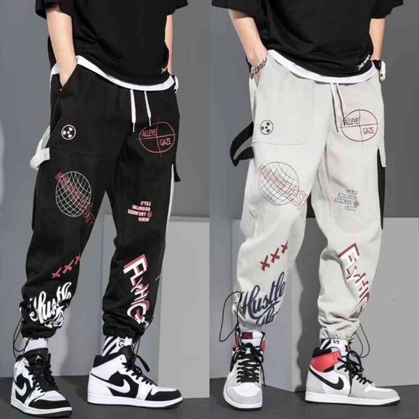 

hip hop fashion japanese streetwear women pant graphic high street sweatpants men spring long black stylish clothing